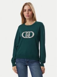 Liu Jo Sweter TF6261 MS63L Zielony Regular Fit. Zielone swetry damskie Liu Jo, l, bez wzorów, z syntetyku, bez kołnierzyka, bez ramiączek, bez kaptura. Za 649.99 zł.