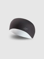 4F Opaska na głowę uniseks - czarna L/XL. Czarne czapki i kapelusze męskie 4f, bez wzorów, z elastanu. Za 49.99 zł.
