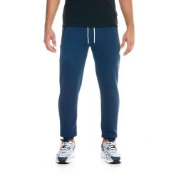Męskie spodnie dresowe Leone Soft Basic. Niebieskie buty sportowe męskie LEONE 1947 APPAREL, z dresówki, bez zapięcia, na fitness i siłownię. W wyprzedaży za 154.80 zł.
