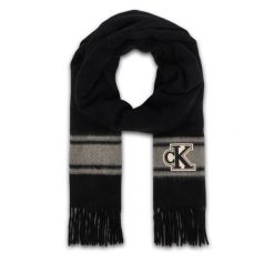 Szalik Calvin Klein. Czarne szaliki i chusty damskie Calvin Klein, bez wzorów. Za 329.99 zł.