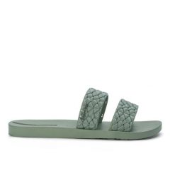 Klapki damskie Ipanema RENDA II FEM. Zielone klapki damskie Ipanema, bez wzorów, z materiału, eleganckie, bez obcasa. Za 65.60 zł.