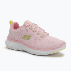 Buty damskie SKECHERS Flex Appeal 5.0 New Path. Czerwone obuwie sportowe damskie Skechers, bez wzorów, trekkingowe, Skechers Sport. Za 249.99 zł.