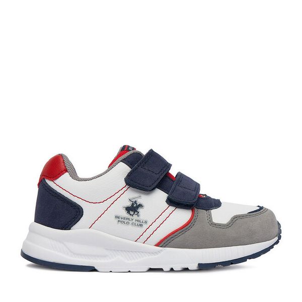Sneakersy Beverly Hills Polo Club. Białe trampki i tenisówki chłopięce Beverly Hills Polo Club, bez wzorów, bez zapięcia. Za 102.99 zł.