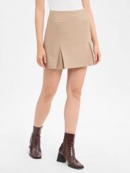 HUGO spódniczka mini - Ramola Kobiety beżowy, 42. Brązowe spódnice damskie Hugo, bez wzorów, eleganckie, mini. Za 549.95 zł.