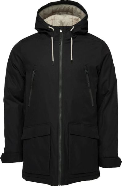 Płaszcz męski Loap Norad czarny. Czarne płaszcze męskie Scarpa, m, bez wzorów, z materiału, klasyczne, długie, bez kaptura. Za 413.99 zł.