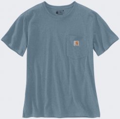 Koszulka Damska Carhartt Heavy K87 Pocket Thunder. T-shirty damskie Carhartt, bez wzorów, bez kołnierzyka. Za 96.91 zł.
