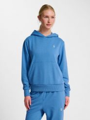 Bluza damska z kapturem Hummel Pulse. Niebieskie bluzy damskie Hummel, na jesień, s, bez wzorów, z bawełny, z kapturem. Za 169.95 zł.