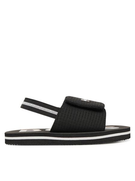 BOSS Sandały J53242 S Czarny. Czarne sandały chłopięce Boss, bez zapięcia. Za 189.99 zł.