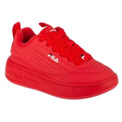 Buty Fila Superbubble FFW0536-30005 czerwone. Czerwone obuwie sportowe damskie bez wzorów, z gumy. Za 372.22 zł.