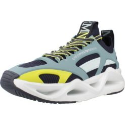 Buty EMPORIO ARMANI X8X174 Zielony. Zielone trekkingi męskie EA7. Za 841.99 zł.