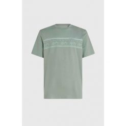 Koszulka O'Neill z zielonym nadrukiem kwiatowym. Zielone koszulki sportowe męskie O'Neill, bez wzorów, z bawełny, bez kołnierzyka, bez ramiączek. Za 157.27 zł.