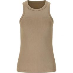 Damski tank top Athlecia Lenga. Brązowe obuwie sportowe damskie Athlecia, bez wzorów, na fitness i siłownię. Za 176.50 zł.