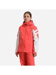 Kurtka narciarska dziewczęca ROSSIGNOL Girl Ski Jkt koralowa. Czerwone kurtki i płaszcze dla dziewczynek Rossignol, na zimę, bez wzorów, z materiału, z kapturem. Za 480.00 zł.
