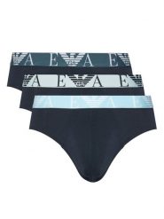 Emporio Armani Underwear Komplet slipów EM000258 AF20668 MB139 Granatowy. Niebieskie slipki męskie Emporio Armani Underwear, m, bez wzorów, z bawełny. Za 249.99 zł.