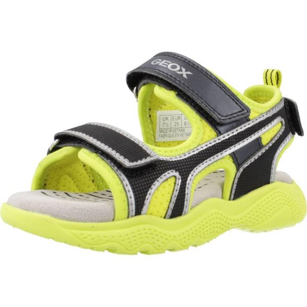 Sandały GEOX J SANDAL SPLUSH BOY Żółty. Żółte sandały męskie Geox, z syntetyku, bez zapięcia. Za 120.99 zł.