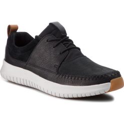 Półbuty CLARKS - Aiston Walk 261353907 Black Nubuck. Czarne półbuty na co dzień męskie Clarks, z materiału. Za 499.00 zł.