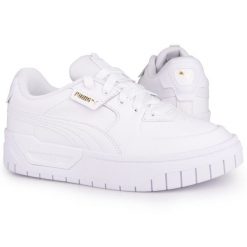 Buty damskie sportowe do chodzenia Puma CALI DREAM. Białe obuwie sportowe damskie Puma, bez wzorów, z gumy, tenisowe. Za 268.00 zł.