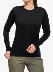 Bluza termoaktywna damska Devold Breeze Plus Merino 200 Shirt. Czarne bluzy damskie Devold, l, bez wzorów, z materiału, bez kaptura. Za 472.99 zł.