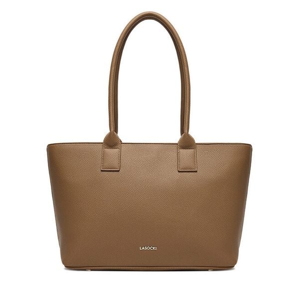 Torebka Lasocki. Brązowe torebki do ręki damskie Lasocki, bez wzorów, bez dodatków. Za 189.99 zł.