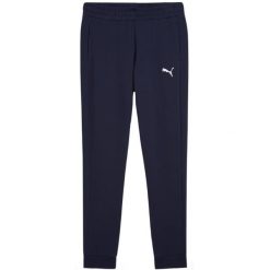 Spodnie damskie Puma Team Goal Casuals. Niebieskie spodnie materiałowe damskie Puma, xl, bez wzorów, do biegania. Za 198.74 zł.