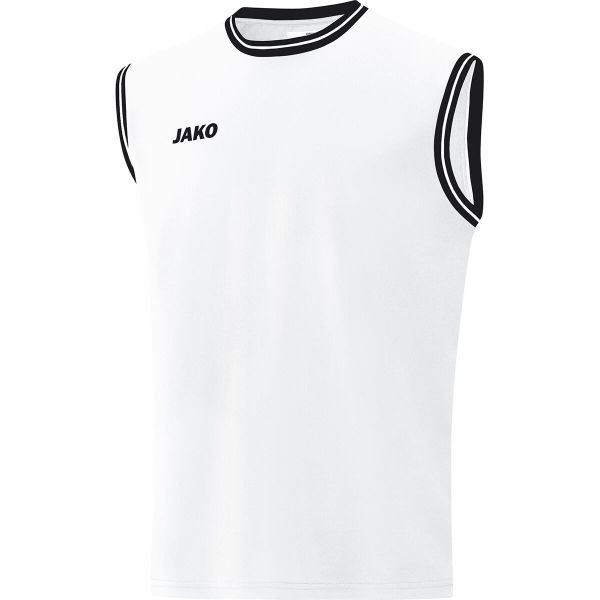 Koszulka Jako Center 2.0. Białe koszulki sportowe męskie Jako, m, bez wzorów, z jersey, bez kołnierzyka, bez ramiączek, do piłki nożnej. Za 194.00 zł.