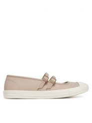 Converse Baleriny Chuck Taylor All Star Dainty Mary Jane A11491C Beżowy. Brązowe baleriny damskie Converse, bez wzorów, ze skóry, retro, bez obcasa. Za 219.99 zł.