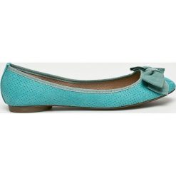 Corina - Baleriny. Niebieskie baleriny damskie Corina, z gumy. W wyprzedaży za 79.90 zł.