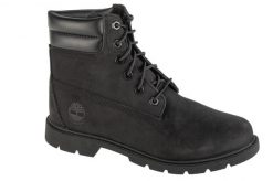 Trapery damskie, Linden Woods WP 6 Inch. Czarne śniegowce i trapery damskie Timberland, z materiału. Za 699.99 zł.