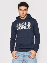 Jack & Jones Bluza Corp 12152840 Granatowy Blazer Fit. Niebieskie bluzy męskie Jack & Jones, l, bez wzorów, z syntetyku, bez kaptura. Za 159.99 zł.