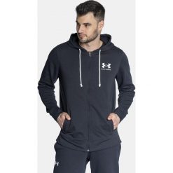 Bluza z kapturem męska czarna Under Armour UA Rival Terry Lc Fz. Czarne bluzy męskie Under Armour, l, bez wzorów, z kapturem. Za 179.99 zł.