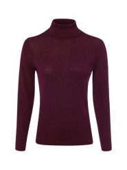 Brookshire bluzka z golfem Kobiety Wełna merino czerwony, XXL. Czerwone bluzki damskie brookshire, xxl, bez wzorów, z wełny, bez kołnierzyka, bez ramiączek. Za 249.95 zł.