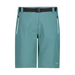 Bermudy damskie turystyczne CMP 3T59136. Niebieskie szorty sportowe damskie CMP, xs, bez wzorów, z materiału, klasyczne, trekkingowe. Za 175.16 zł.