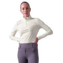 Damska koszulka jeździecka z długim rękawem PS of Sweden Toska. Białe t-shirty damskie PS OF SWEDEN, l, bez wzorów, bez kołnierzyka. Za 332.00 zł.