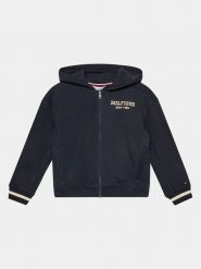Tommy Hilfiger Bluza Monotype KG0KG07723 D Granatowy Regular Fit. Niebieskie bluzy dla dziewczynek Tommy Hilfiger, bez wzorów, z bawełny, bez ramiączek, bez kaptura. Za 299.99 zł.