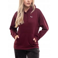 Bluza Damska PUMA Z Kapturem Hoodie Sportowa Kangurka Bawełniana roz. XXL. Czerwone bluzy damskie Puma, xxl, bez wzorów, z bawełny, z kapturem. Za 171.00 zł.