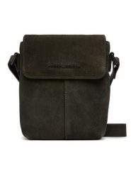 Tommy Hilfiger Saszetka Metal Logo Suede Crossbody Bag AM0AM14262 Zielony. Zielone saszetki męskie Tommy Hilfiger, ze skóry. Za 799.99 zł.