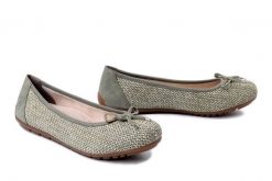 RIEKER 43850-52 green combination, baleriny damskie. Zielone baleriny damskie Rieker, na lato, bez wzorów, bez obcasa. Za 289.90 zł.