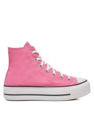 Converse Trampki Chuck Taylor All Star Lift Platform HI A08216C Różowy. Czerwone trampki i tenisówki damskie Converse, bez wzorów, z materiału, retro, bez zapięcia. Za 249.99 zł.