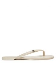 LAUREN RALPH LAUREN Japonki Raquel 802953931009 Biały. Białe klapki damskie Lauren Ralph Lauren, bez wzorów, ze skóry, bez obcasa. Za 269.99 zł.