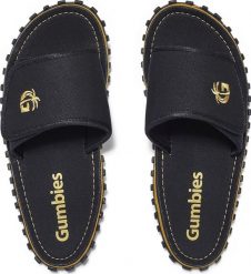 Gumbies Gumbies klapki unisex STRIDER SLIDES BLACK 40. Czarne klapki damskie Gumbies, bez wzorów, sportowe, bez obcasa. Za 154.99 zł.