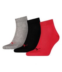 Skarpety męskie Puma QUARTER 3-PACK. Czarne skarpety męskie Puma, bez wzorów, z bawełny. Za 87.00 zł.