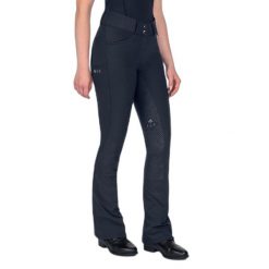 Damskie spodnie jeździeckie o pełnej przyczepności ELT Comfort Ride Jodhpur. Czarne spodnie materiałowe damskie ELT, l, bez wzorów, z elastanu. Za 465.50 zł.