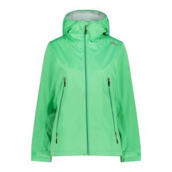 Kurtka z kapturem shell unlimitech damska CMP. Zielone kurtki sportowe damskie CMP, bez wzorów, z puchu, z kapturem, trekkingowe. Za 506.50 zł.