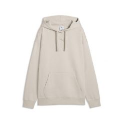 Damska dzianinowa bluza z kapturem Essentials o luźnym kroju PUMA. Szare bluzy damskie Puma, na wiosnę, s, bez wzorów, z bawełny, z kapturem. Za 229.00 zł.