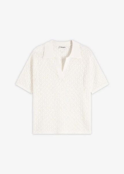 Sweter ażurowy. Czerwone swetry damskie bonprix, w ażurowe wzory, bez kołnierzyka, bez ramiączek, bez kaptura. Za 49.99 zł.
