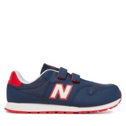Sneakersy New Balance. Niebieskie trampki i tenisówki chłopięce New Balance, bez wzorów, bez zapięcia. Za 149.99 zł.