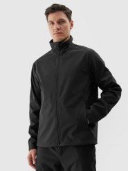 4F Kurtka softshell wiatroodporna membrana 5000 męska - czarna XXL. Czarne kurtki męskie 4f, na zimę, m, bez wzorów, z dzianiny, klasyczne, bez kaptura. W wyprzedaży za 139.99 zł.