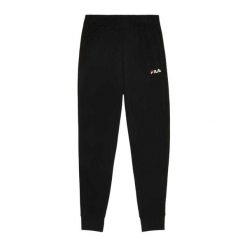 Spodnie Do Biegania Dla Kobiet Lucera. Czarne spodnie sportowe damskie Fila, m, bez wzorów, z bawełny, do biegania. Za 310.99 zł.