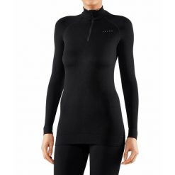 Damska koszulka Falke manches longues Maximum Warm. Czarne t-shirty damskie Falke, xs, bez wzorów, z elastanu, bez kołnierzyka. Za 502.45 zł.