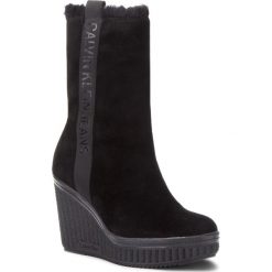 Kozaki CALVIN KLEIN JEANS - Shuana RE9767 Black. Kozaki damskie marki Calvin Klein Jeans. W wyprzedaży za 419.00 zł.